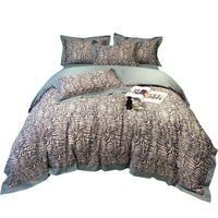 HKM-071251 Long-Staple Cotton Digital Printed Bedding Set - Four Pieces in Pink Floral Design