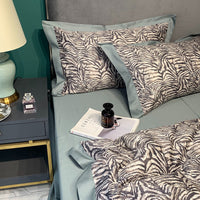 HKM-071251 Long-Staple Cotton Digital Printed Bedding Set - Four Pieces in Pink Floral Design