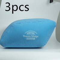 HKM-071315 Leg Lift Pillow in Blue - Ultra-Luxurious Egyptian Cotton with 300 Thread Count - 10x16x20 Inches