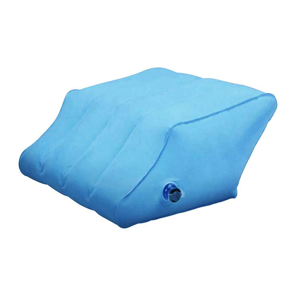 HKM-071315 Leg Lift Pillow in Blue - Ultra-Luxurious Egyptian Cotton with 300 Thread Count - 10x16x20 Inches