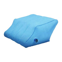 HKM-071315 Leg Lift Pillow in Blue - Ultra-Luxurious Egyptian Cotton with 300 Thread Count - 10x16x20 Inches