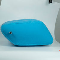 HKM-071315 Leg Lift Pillow in Blue - Ultra-Luxurious Egyptian Cotton with 300 Thread Count - 10x16x20 Inches
