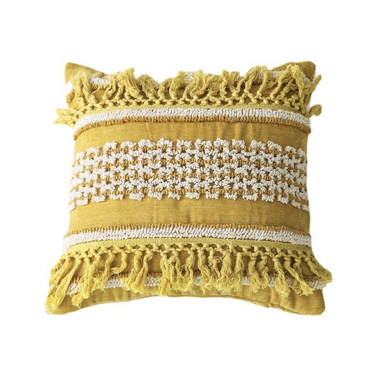 HKM-071379 Bohemian Ethnic Style Handmade Embroidery Cushion Cover for Home Sofa Decoration