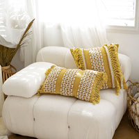HKM-071379 Bohemian Ethnic Style Handmade Embroidery Cushion Cover for Home Sofa Decoration