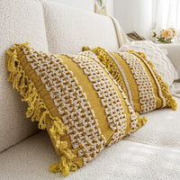 HKM-071379 Bohemian Ethnic Style Handmade Embroidery Cushion Cover for Home Sofa Decoration