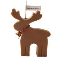 HKM-071379 Christmas Elk Animal-Shaped Aromatherapy Candle in Red and Coffee Colors