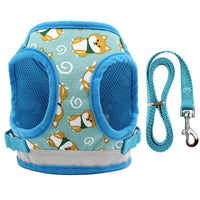 HKM-071443 Adjustable Nylon Dog Vest Harness with Traction Rope for All Seasons