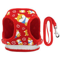 HKM-071443 Adjustable Nylon Dog Vest Harness with Traction Rope for All Seasons