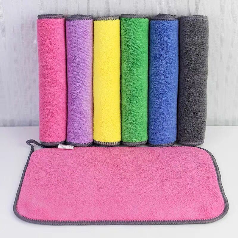 HKM-071507 Thick Microfiber Absorbent Cleaning Rags for Streak-Free Glass Shine