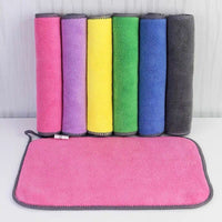 HKM-071507 Thick Microfiber Absorbent Cleaning Rags for Streak-Free Glass Shine