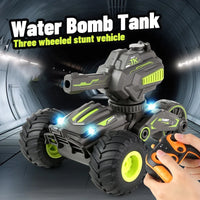 HKM-071507 Water Bomb Remote Control Stunt Car Toy with Gel Blaster for Kids - 2-in-1 Electric RC Truck