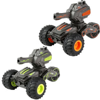 HKM-071507 Water Bomb Remote Control Stunt Car Toy with Gel Blaster for Kids - 2-in-1 Electric RC Truck