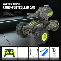 HKM-071507 Water Bomb Remote Control Stunt Car Toy with Gel Blaster for Kids - 2-in-1 Electric RC Truck