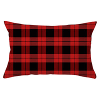 HKM-071635 Christmas-Themed Linen Backrest Pillowcase, 30x50cm, Polyester Fabric, Mixed Color Design
