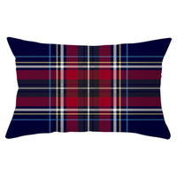 HKM-071635 Christmas-Themed Linen Backrest Pillowcase, 30x50cm, Polyester Fabric, Mixed Color Design