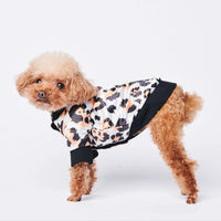 HKM-071699 Trendy Cotton-Padded Dog Jackets for Autumn and Winter – Leopard, Purple Zebra, Golden Lotus, Red Paws