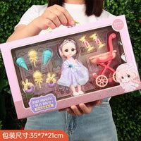 HKM-071763 Fantasy Princess Doll Set for Kids - Multi-Style Playhouse Toy Gift Box