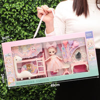 HKM-071763 Fantasy Princess Doll Set for Kids - Multi-Style Playhouse Toy Gift Box