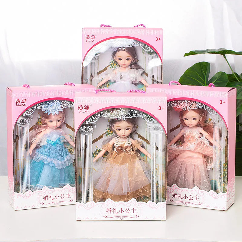 HKM-071763 Fantasy Princess Doll Set for Kids - Multi-Style Playhouse Toy Gift Box