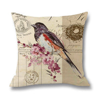 HKM-071763 Linen Throw Pillow Cover - 45x45cm Decorative Cushion Case