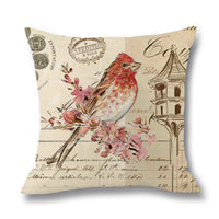 HKM-071763 Linen Throw Pillow Cover - 45x45cm Decorative Cushion Case