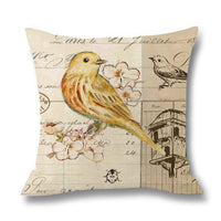 HKM-071763 Linen Throw Pillow Cover - 45x45cm Decorative Cushion Case