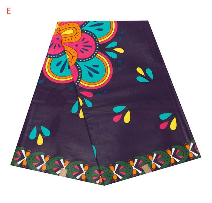 HKM-071763 Vibrant 100% Cotton African Wax Fabric - 6 Yards (5.5 Meters) Uncut
