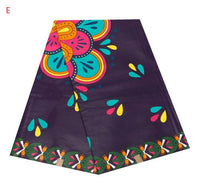 HKM-071763 Vibrant 100% Cotton African Wax Fabric - 6 Yards (5.5 Meters) Uncut