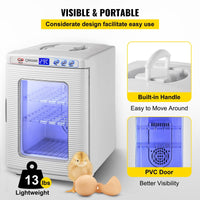 HKM-071891 Digital Reptile Egg Incubator with Precise Temperature Control and 25L Capacity for Small Reptiles