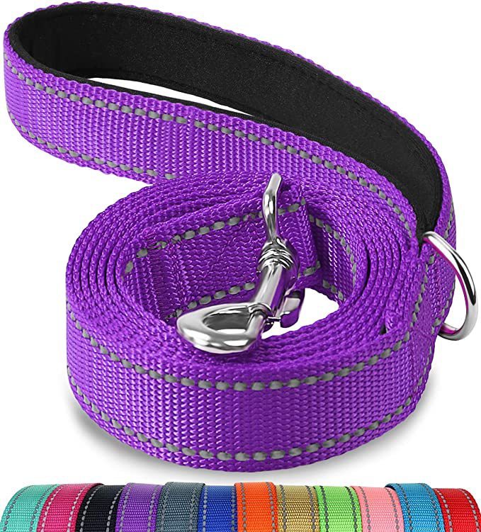 HKM-071891 Reflective Dog Leash with Comfortable Hand Grip - Available in Multiple Colors