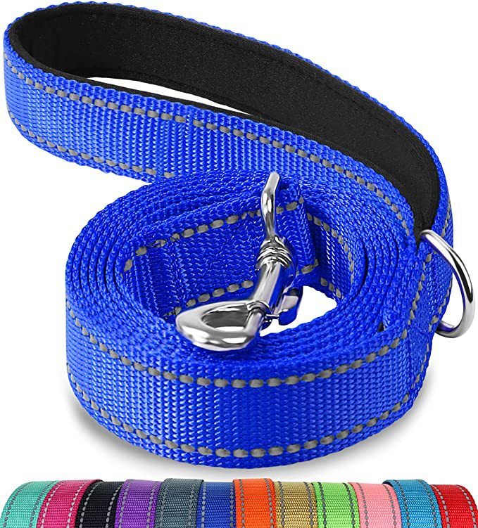 HKM-071891 Reflective Dog Leash with Comfortable Hand Grip - Available in Multiple Colors