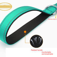 HKM-071891 Reflective Dog Leash with Comfortable Hand Grip - Available in Multiple Colors