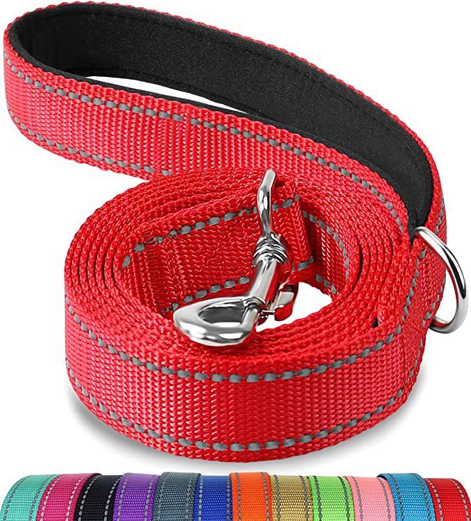 HKM-071891 Reflective Dog Leash with Comfortable Hand Grip - Available in Multiple Colors
