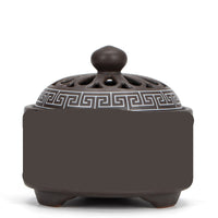 HKM-072019 Ceramic Cloisonne Incense Burner - Handmade Classic Design with Enamel Finishing