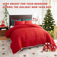 HKM-072083 Bohemian Fluffy Quilt with Tassels - Available in Various Sizes