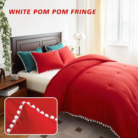 HKM-072083 Bohemian Fluffy Quilt with Tassels - Available in Various Sizes