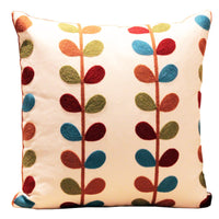 HKM-072147 Cotton Pastoral Style Waist Pillow with Floral Pattern - 45x45cm