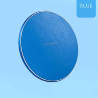 HKM-072147 Ultra-thin Round Wireless Charger, 10W Aluminum Alloy, Multiple Colors Available