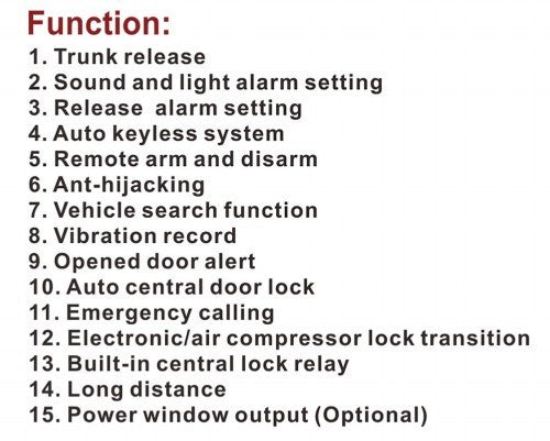 HKM-072595 Induction Car Anti-theft Device with Remote Control and 120dB Alarm