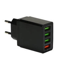 HKM-072595 Smart USB Fast Charging Station with QC3.0 Support - Compatible with US, European, and UK Standards