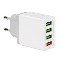HKM-072595 Smart USB Fast Charging Station with QC3.0 Support - Compatible with US, European, and UK Standards
