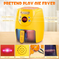 HKM-072915 Kids Color Changing Air Fryer Pretend Play Kitchen Toy - Safe ABS Plastic, Ages 2 and Up