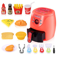 HKM-072915 Kids Color Changing Air Fryer Pretend Play Kitchen Toy - Safe ABS Plastic, Ages 2 and Up