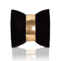 HKM-072915 Velvet Sequin Bow Throw Pillow Cushion - Plain Modern Style, 45x45cm or 60x60cm