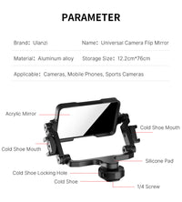 HKM-072979 Universal Flip Mirror for Cameras and Mobile Devices - Aluminum Alloy, Compact Design