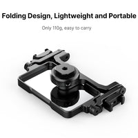 HKM-072979 Universal Flip Mirror for Cameras and Mobile Devices - Aluminum Alloy, Compact Design