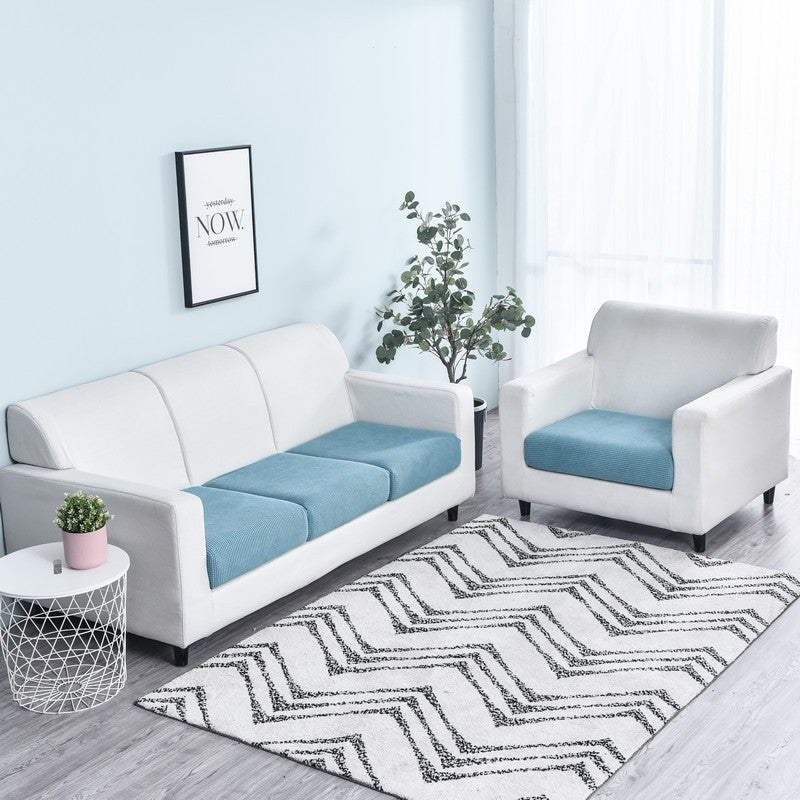 HKM-073043 Corn Velvet Modular Sofa Cover - Polyester Fabric, Multiple Sizes for Chaise Longue and Sectional Sofas