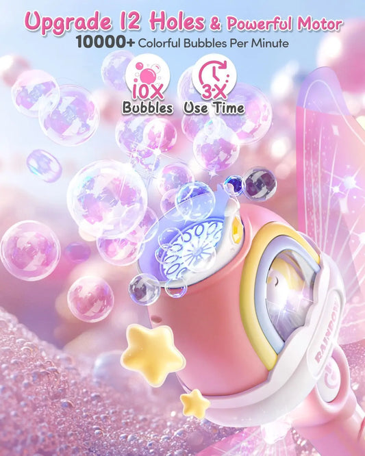HKM-073043 Unicorn Mini Bubble Wands for Kids - Automatic Bubble Blower Toy, Perfect for Outdoor Fun