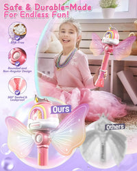 HKM-073043 Unicorn Mini Bubble Wands for Kids - Automatic Bubble Blower Toy, Perfect for Outdoor Fun
