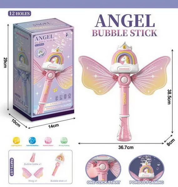 HKM-073043 Unicorn Mini Bubble Wands for Kids - Automatic Bubble Blower Toy, Perfect for Outdoor Fun